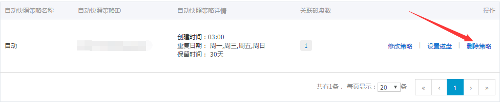 阿里云删除快照策略以及快照禁止自动计费(图2) 阿里云删除快照策略以及快照禁止自动计费